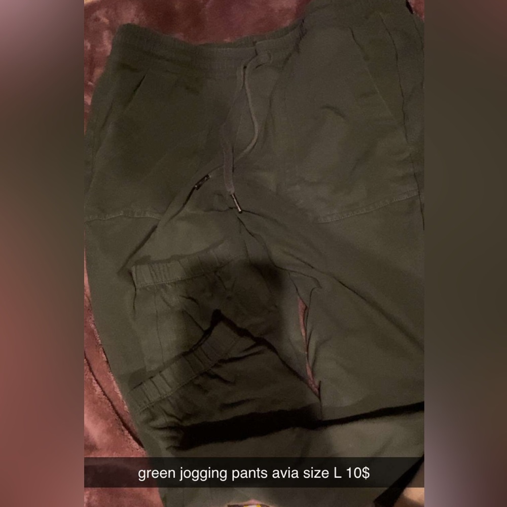 comfortable jogging pants army green